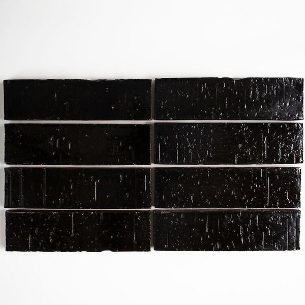 Smoked Charcoal Rustic  Ceramic Tile 2 3/4×9 3/4