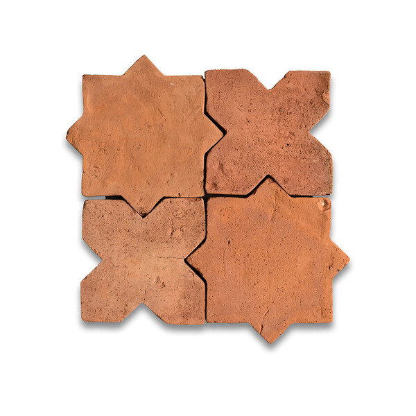 Rustic Cotto Matte Cross Terracotta Tile 6×6