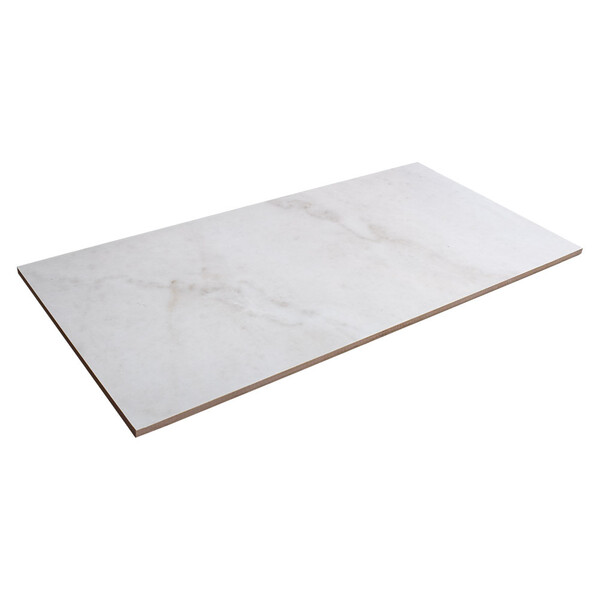 Bianco Crystal Polished  Marble Look Porcelain Tile 12×24