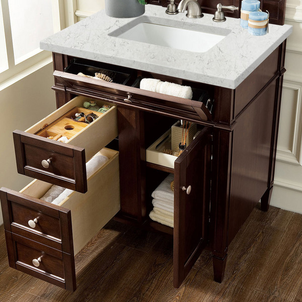 Britanny Burnished Mahogany Eternal Jasm   Bathroom Vanities 30×34