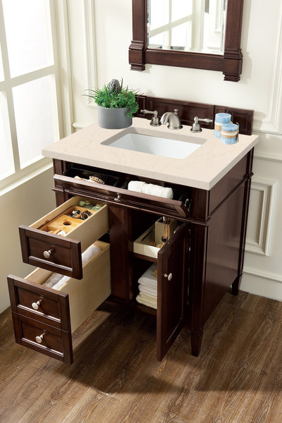 Britanny Burnished Mahogany Eternal Marf   Bathroom Vanities 30×34