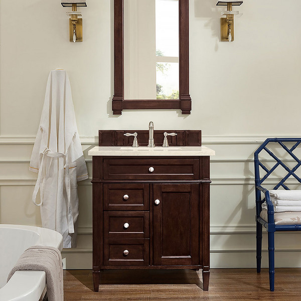 Britanny Burnished Mahogany Eternal Marf   Bathroom Vanities 30×34