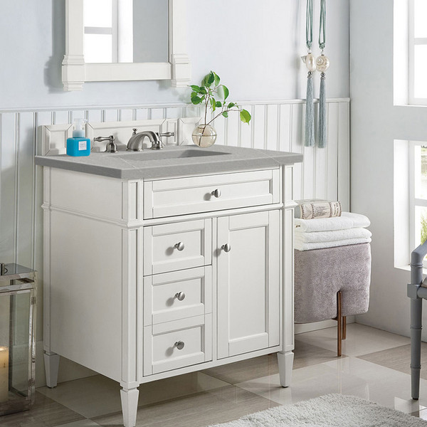 Britanny Bright White Eternal Serena Qua   Bathroom Vanities 30×34