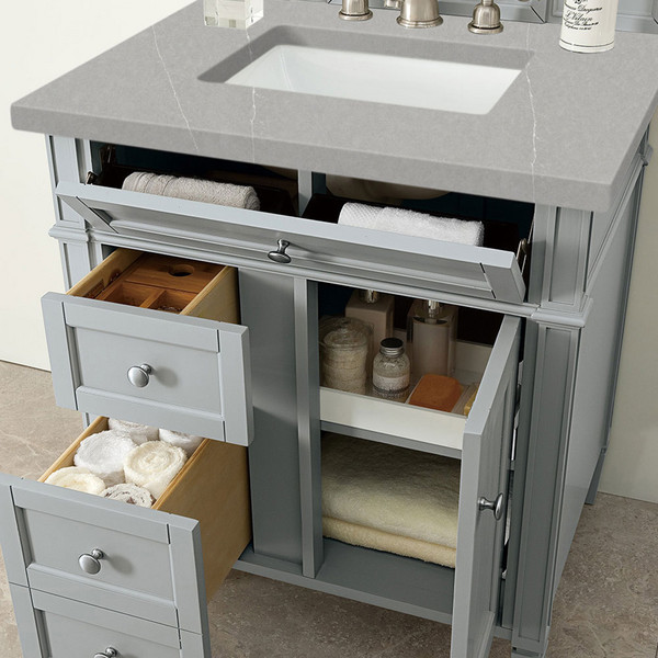 Britanny Urban Gray Eternal Serena Quart   Bathroom Vanities 30×34