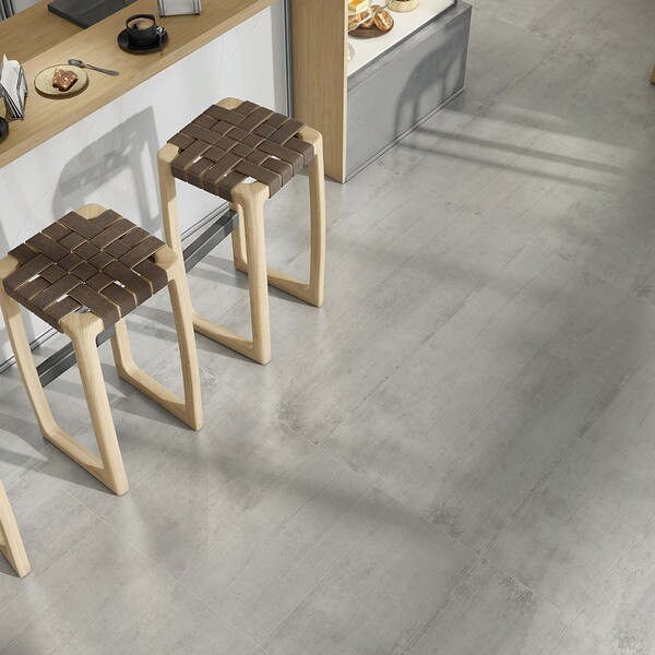 White Lappato  Concrete Look Porcelain Tile 12×24