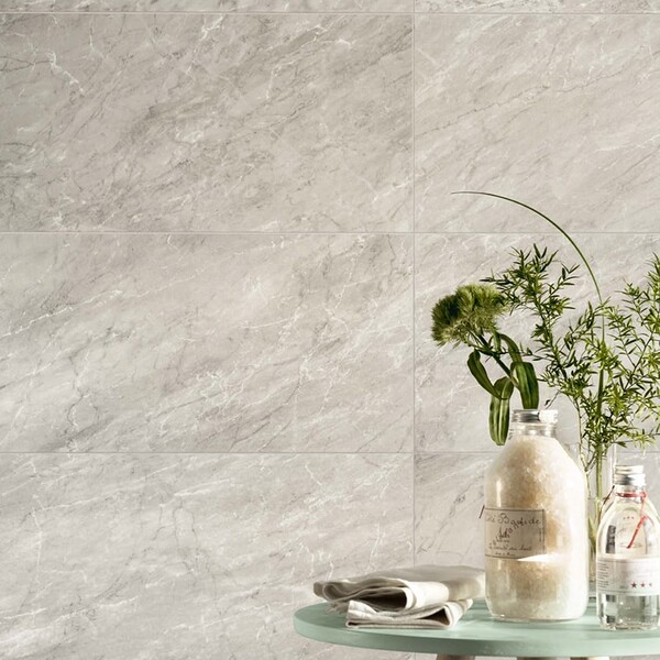 Bardiglio Gray Polished&rectified  Marble Look Porcelain Tile 12×24