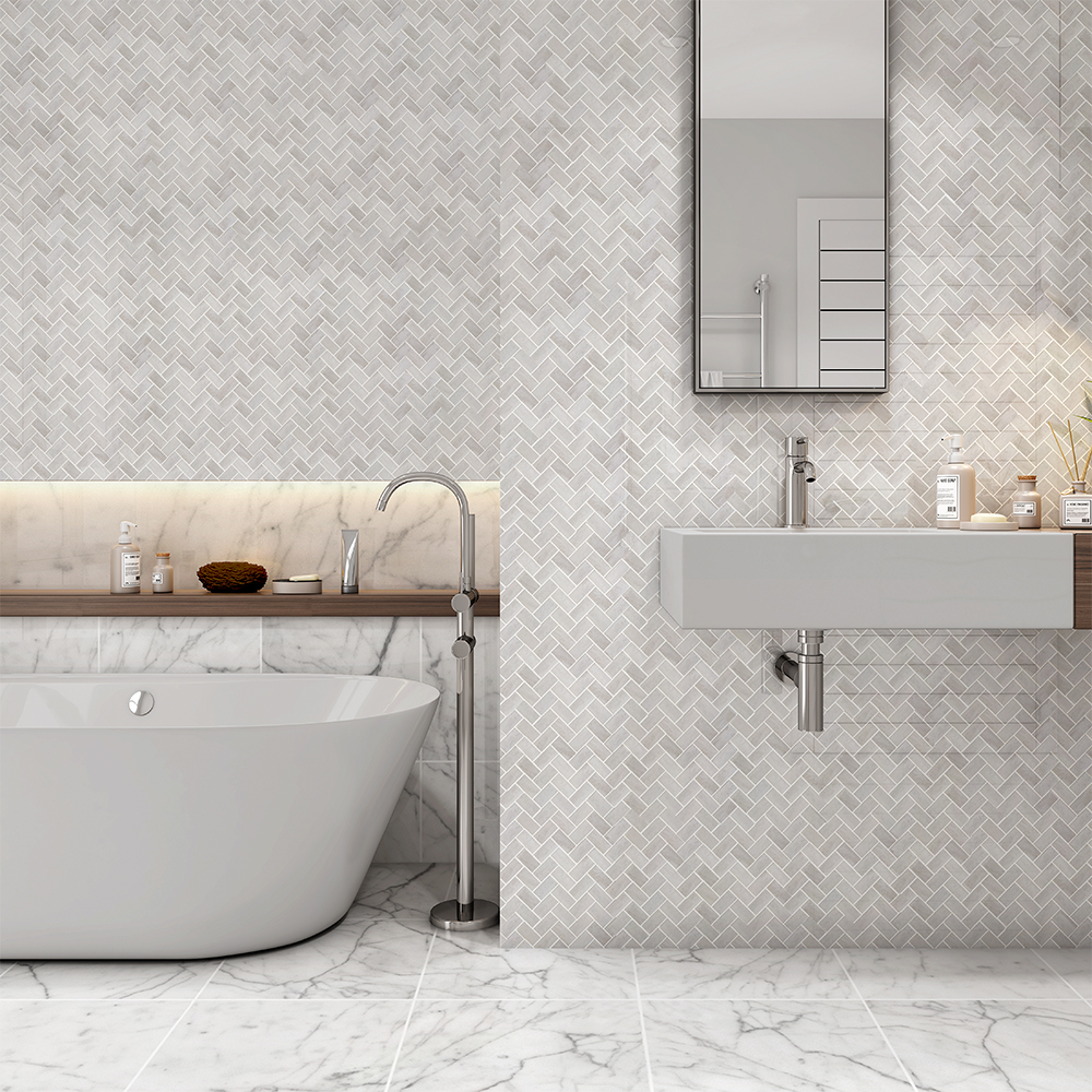 10 Stunning Carrara Marble Bathroom Ideas Stone Tile Depot