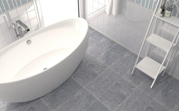 gray bathroom floor tile